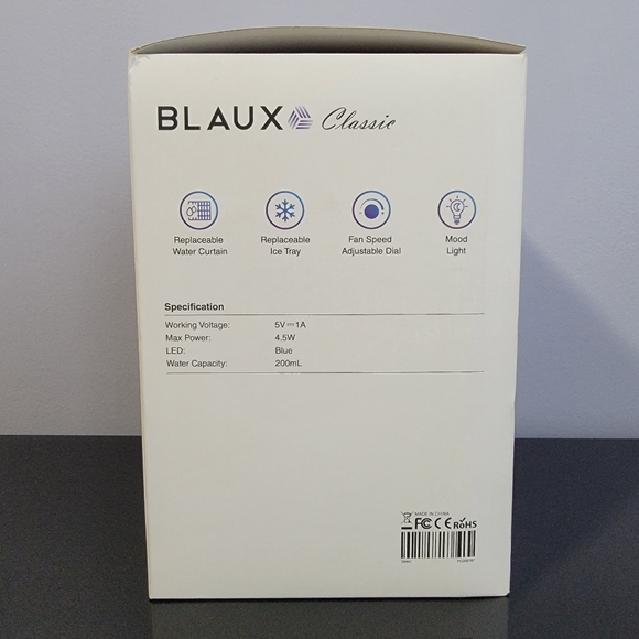 BLAUX Classic Small Portable Air Conditioner USB Desktop Air Cooler - Picture 10 of 16